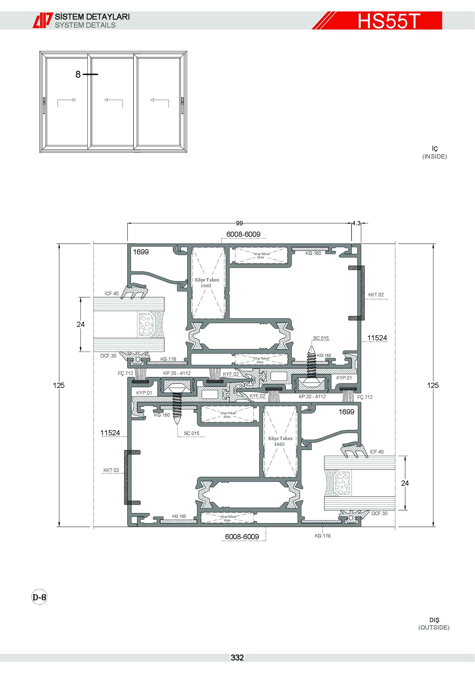 HEBESCHİEBE SÜRME ALÜMİNYUM 39